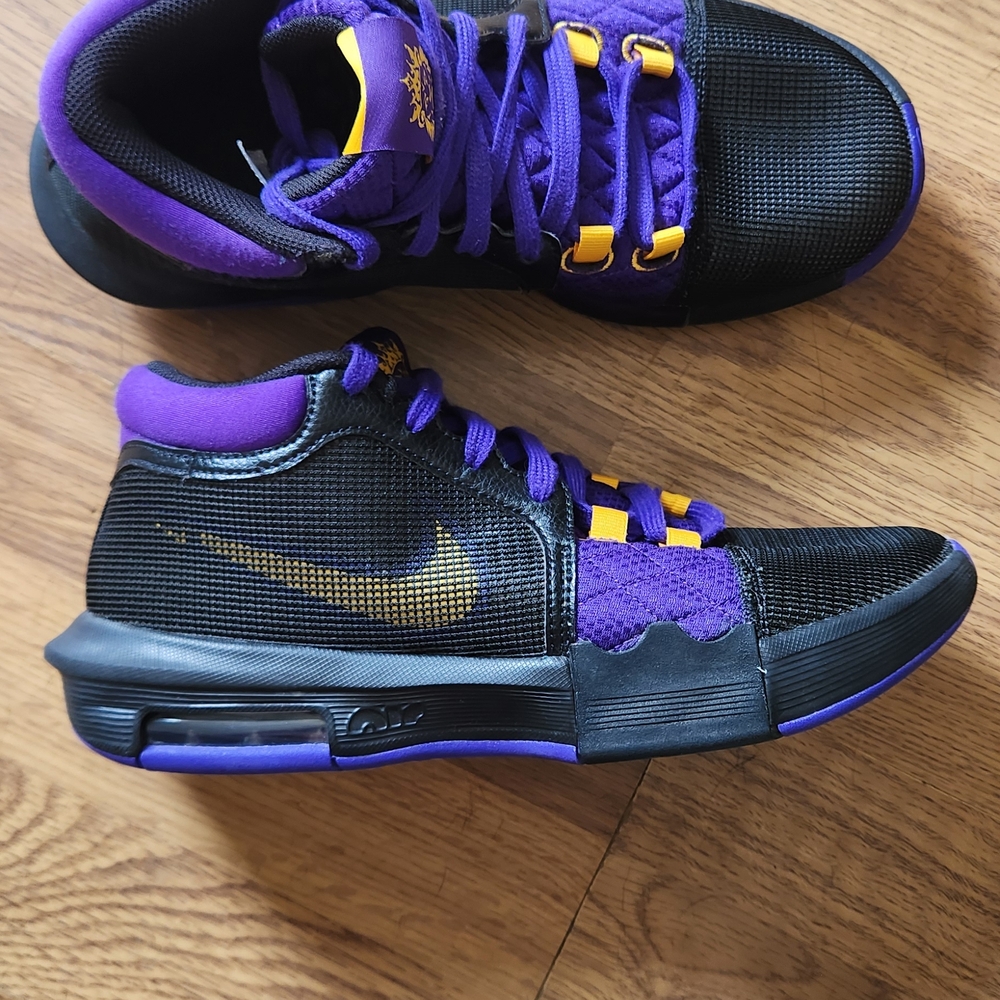 Nike Black and Purple Sneakers